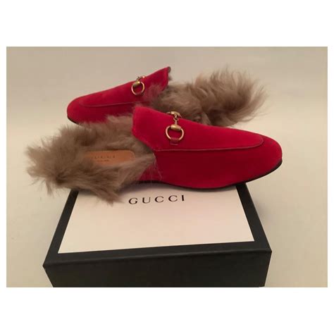 mule gucci fourrure|Gucci Mules for Women .